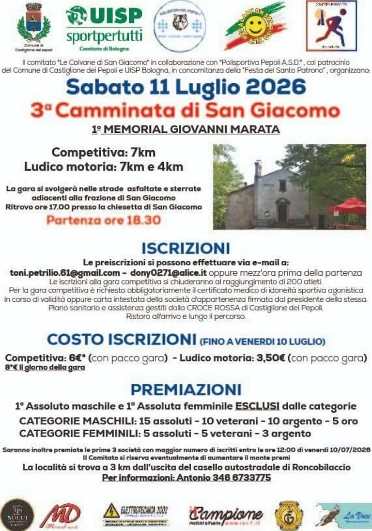 3° Camminata di San Giacomo
